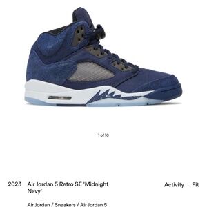 Navy retro fives